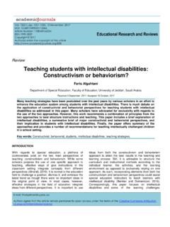 Teaching students with intellectual disabilities ...