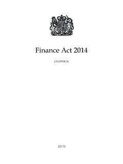 Finance Act 2014 - legislation