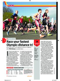 TRAINING PLAN Race your fastest Olympic-distance tri