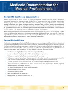 Medicaid Documentation for Medical Professionals