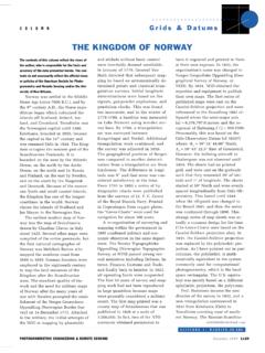 THE KINGDOM OF NORWAY - ASPRS