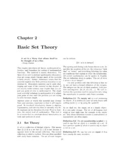 Basic Set Theory - UH