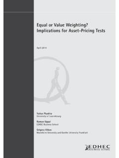 Equal or Value Weighting? Implications for Asset-Pricing Tests