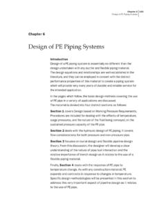 Chapter 6 - Design of PE Piping Systems - plastic pipe