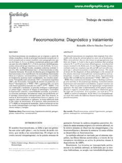 Feocromocitoma: Diagn&#243;stico y tratamiento