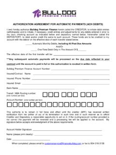 AUTHORIZATION AGREEMENT FOR AUTOMATIC …