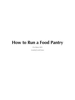 How to Run a Food Pantry - Feeding America West Michigan