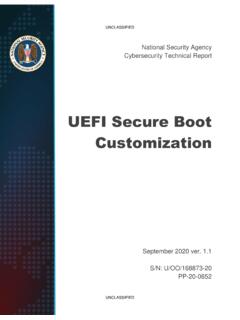 UEFI Secure Boot Customization - U.S. Department of Defense