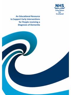 Early Interventions for People with Dementia - nes.scot.nhs.uk