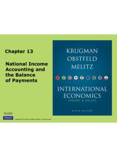 Chapter 13 National Income Accounting and the Balance of ...