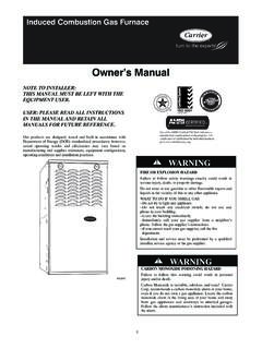 Owner's Manual - Carrier