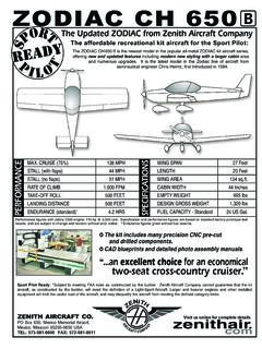 ZODIAC CH 650 - Aircraft Spruce &amp; Specialty Co