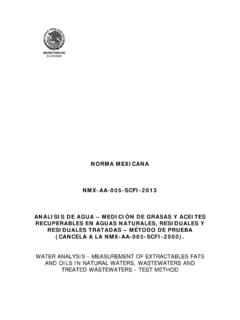 NORMA MEXICANA NMX-AA-005-SCFI-2013 AN&#193;LISIS DE …