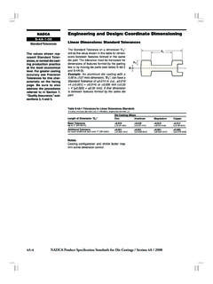 NADCA Engineering and Design: Coordinate Dimensioning S …