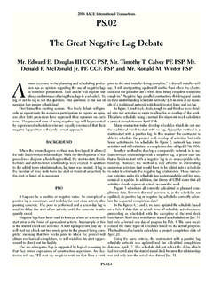 The Great Negative Lag Debate - Calvey Consulting LLC