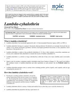 Lambda-cyhalothrin - National Pesticide Information Center