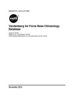 Vandenberg Air Force Base Climatology Database