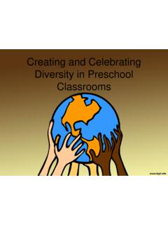 Creating and Celebrating Diversity in Preschool Classrooms
