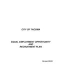 CITY EEO Recruitment Plan 5-20-04 - Tacoma
