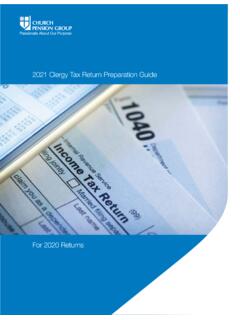 2021 Clergy Tax Return Preparation Guide - CPG