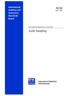 International Standard on Auditing Audit Sampling