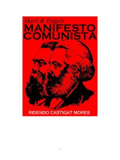 O Manifesto Comunista - Friedrich Engels e Karl Marx