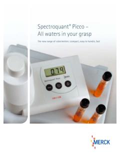 Spectroquant Picco – All waters in your grasp