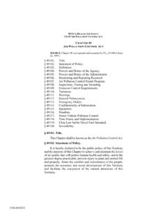 CHAPTER 49 AIR POLLUTION CONTROL ACT SOURCE