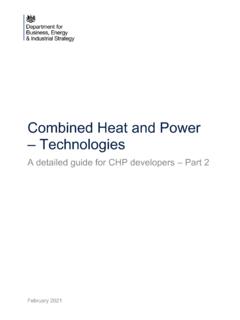 Combined Heat and Power – Technologies