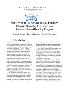 From Phonemic Awareness to Fluency - eduplace.com
