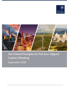 The Oxford Principles for Net Zero Aligned Carbon ...