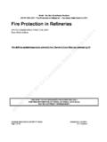 FIRE PROTECTION IN REFINERIES - API Ballots