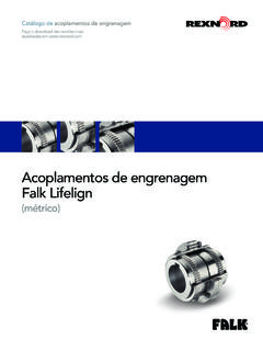 Acoplamentos de engrenagem Falk Lifelign - rexnord.com.br