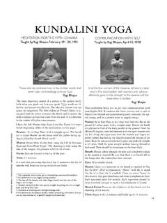 kundalini yoga - SBSS.it