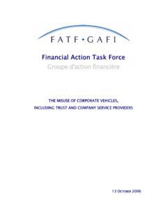 Financial Action Task Force Groupe d'action …