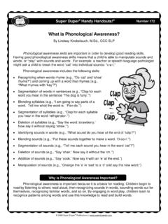 What is Phonological Awareness? - superduperinc.com