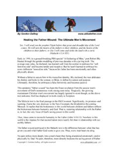 HEALING THE FATHER-WOUND - AbbaFather Men's Ministry
