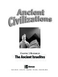 CHAPTER 3 RESOURCES The Ancient Israelites