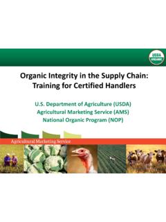 Organic Integrity in the Supply Chain