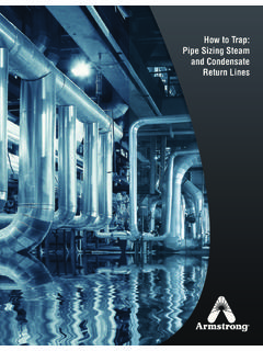 How to Trap: Pipe Sizing Steam and Condensate Return Lines