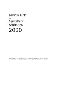 OF Agricultural Statistics 2020