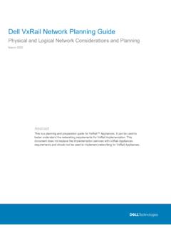 VxRail Network Planning Guide - Dell Technologies