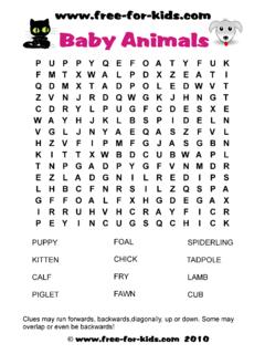 Word Search Puzzle - free-for-kids.com