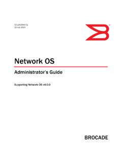 Network OS Administrator's Guide, 4.0 - Fujitsu