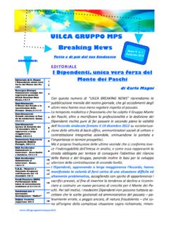UILCA GRUPPO MPS Breaking News