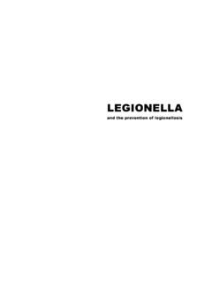 LEGIONELLA - WHO | World Health Organization