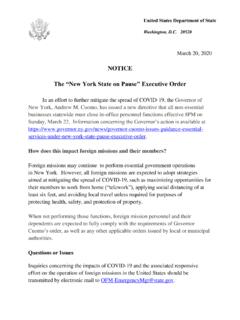The “New York State on Pause” Executive Order