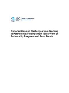 Opportunities and Challenges from Working in Partnership ...