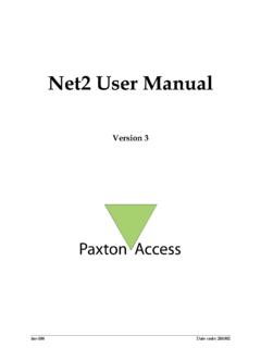 Net2 User Manual - TPPS Security