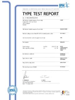 TYPE TEST REPORT - Hes Kablo